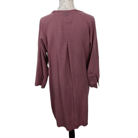 Prana |  Hensley Henley Plum Mauve Dress | Size L - Picture 4 of 10